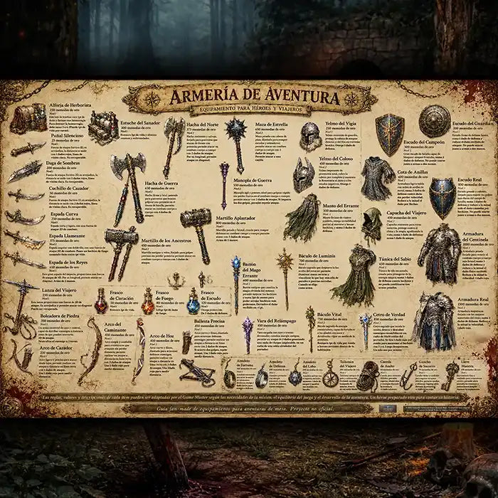Bonus Arsenal con recursos de equipamiento y recompensas